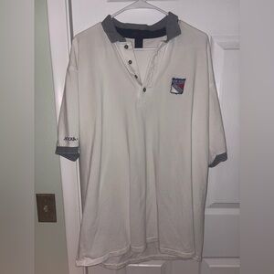 New York Rangers White Antigua Polo